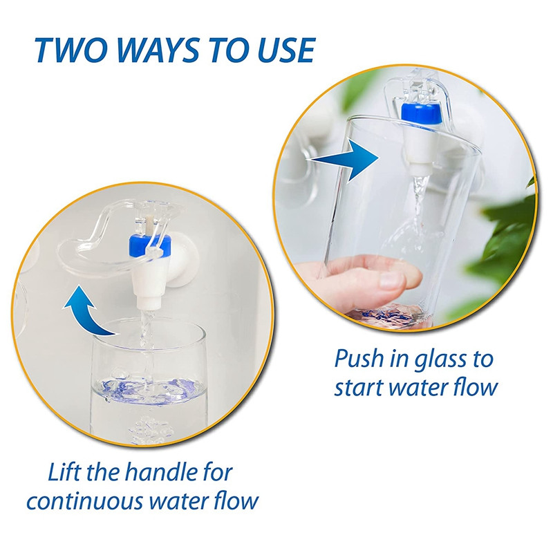 Vandens dozatoriaus pakaitinis stumdomas maišytuvas – šalto ir karšto vandens vamzdis, mėlynas ir raudonas pakuotė