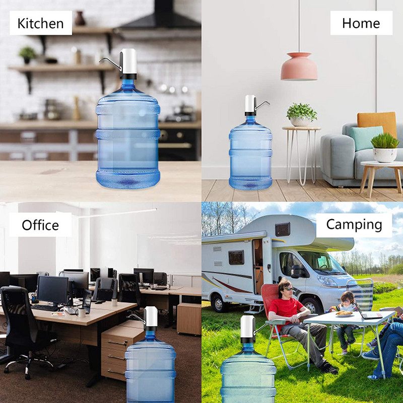 USB gyorstöltő elektromos automata szivattyús adagoló dupla motoros palack ivóvíz a Hone Office-hoz