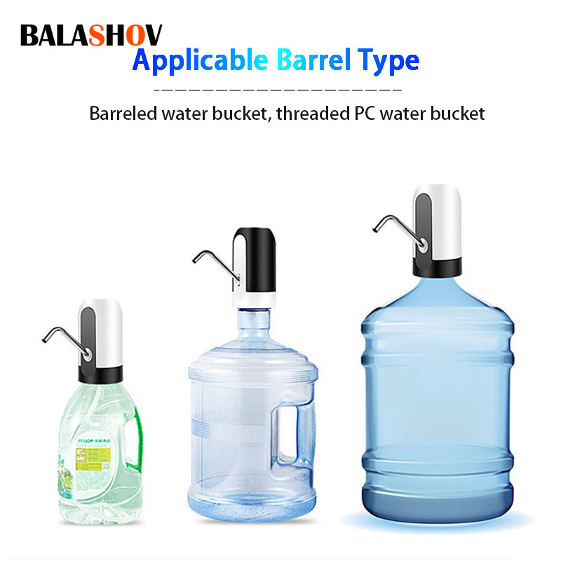 USB kulacs szivattyú töltés Automata elektromos vízadagoló szivattyú palack vízszivattyú egy kattintással automatikus kapcsoló italadagoló