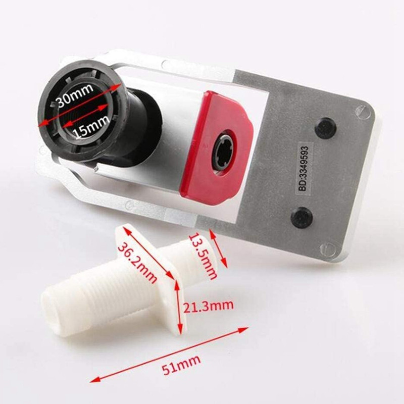 Vesijahuti segisti vahetus, punane ja sinine sobib kuuma külma vee segisti asendus plastikust veejahuti segisti 2 tk