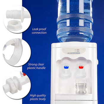 AD-Water Dispenser Replacement Push Faucet - Πακέτο κρύου και ζεστού νερού Μπλε και κόκκινο