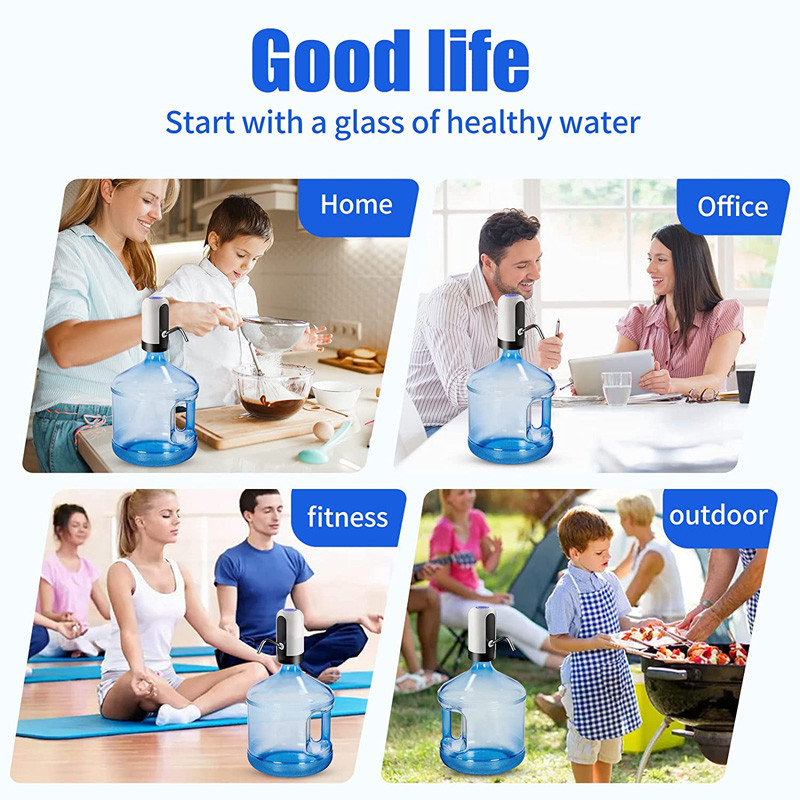 Αντλία μπουκαλιών νερού 5 γαλονιών Φορητή ηλεκτρική αντλία νερού κανάτας νερού Αυτόματη φόρτιση αντλία διανομής πόσιμου νερού