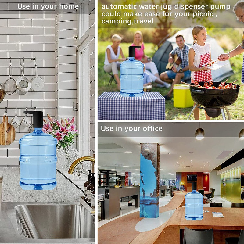 5 galonų vandens dozatorius – vandens siurblys 5 galonų buteliui, vandens ąsočio siurblys USB įkraunamas universalus automatinis