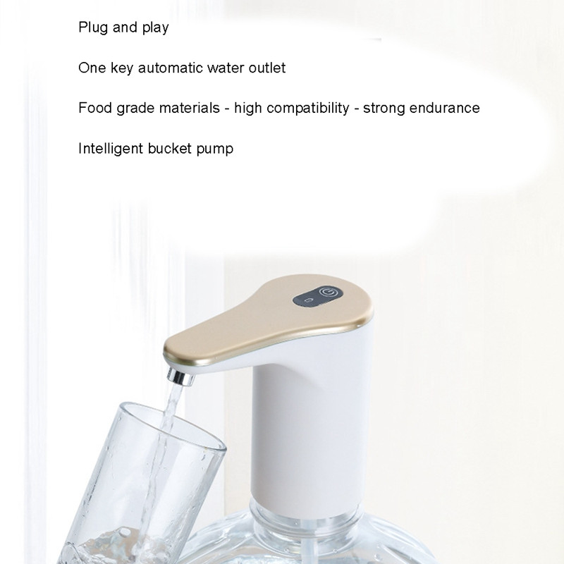 Automaatne taaslaetav kaasaskantav elektriline veepudelipump 5 gallonile, kodukontori telkimiseks õues