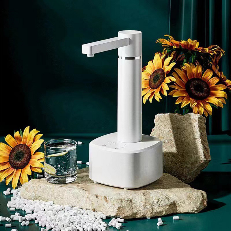 220V 4W elektrinis vandens siurblys su stovu Automatinis vandens dozatorius USB įkrovimo 3 pavarų išmanusis vandens siurblio dozatorius namų virtuvei