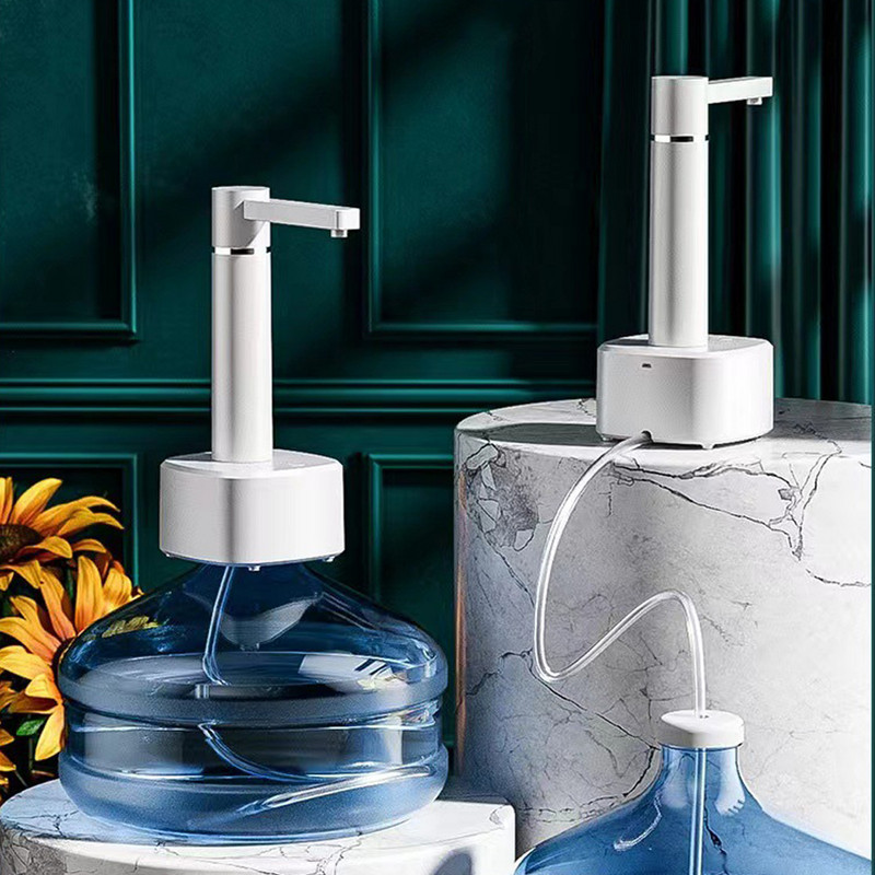 220V 4W elektrinis vandens siurblys su stovu Automatinis vandens dozatorius USB įkrovimo 3 pavarų išmanusis vandens siurblio dozatorius namų virtuvei