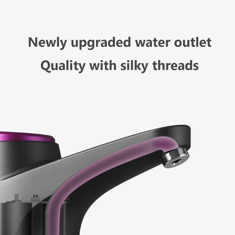 Elektrinis vandens galonų butelio siurblys Automatinis vandens dozatoriaus siurblys 19 litrų Smart Touch Control stalinis vandens siurblys USB įkrovimas