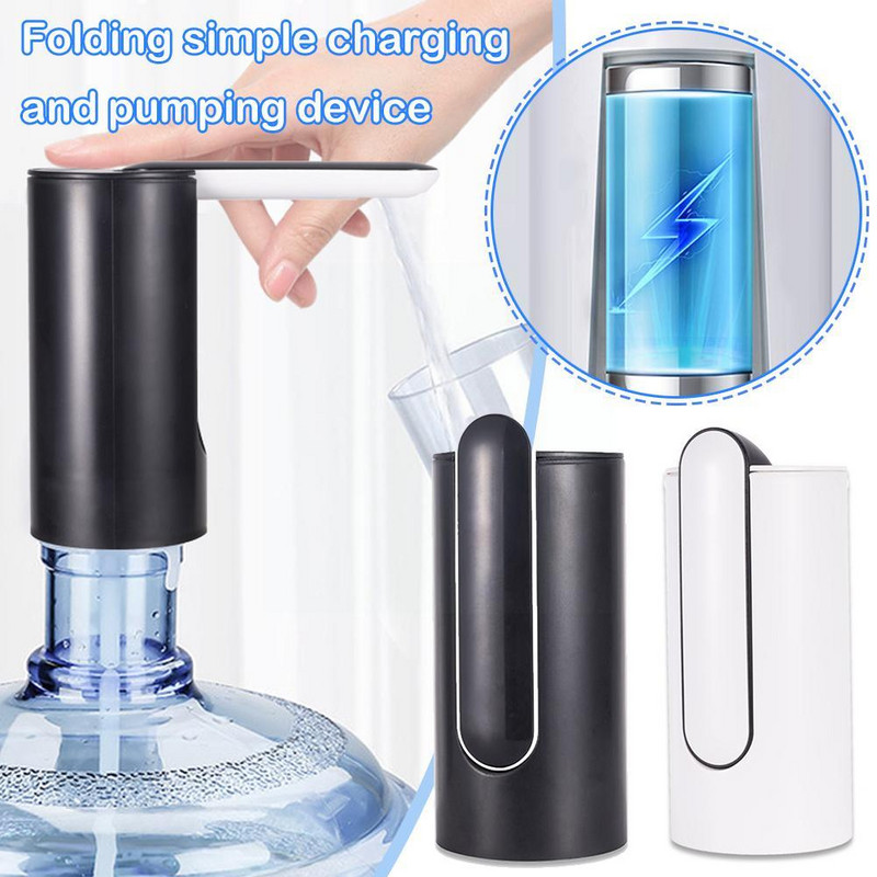 Pumpa za bocu vode Sklopiva pumpa za vodu USB automatska kućna kontrola Električni dozator Pumpa za doziranje Prijenosni gumb za vodu Ga W7J0