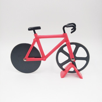Pizza Cutter από ανοξείδωτο χάλυβα ποδηλάτου σε σχήμα τροχού ρολό ποδηλάτου κοπής πίτσας Κόφτης πίτσας Μαχαίρι κοπής πίτσας Εργαλεία κουζίνας