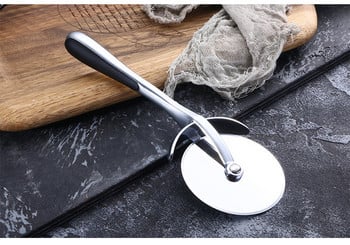 Pizza Cutter από ανοξείδωτο χάλυβα Pizza Knife Cake Bread Pies Round Knife Cutter Εργαλείο Pizza Wheels Pizza Cooking