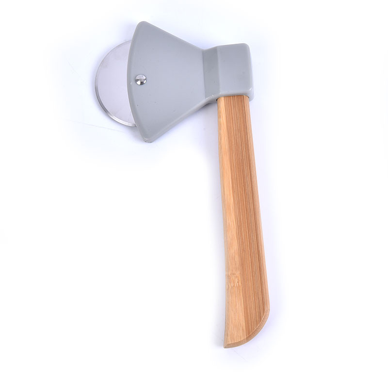 Kirvio bambuko rankenos picos pjaustytuvas, besisukantis peilis namų virtuvės pjovimo įrankis