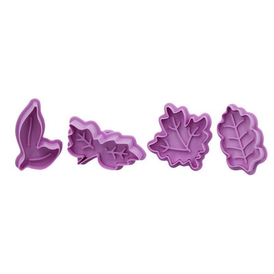 4 db/készlet műanyag sütisütőforma (hóember/hópehely/karácsonyfa/mikulás mintás sütőforma)