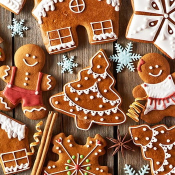 5 бр./компл. Коледна форма за бисквити Gingerbread Xmas Tree Mold Инструмент за украса на коледна торта Navidad Gift Направи си сам Форма за печене на бисквити