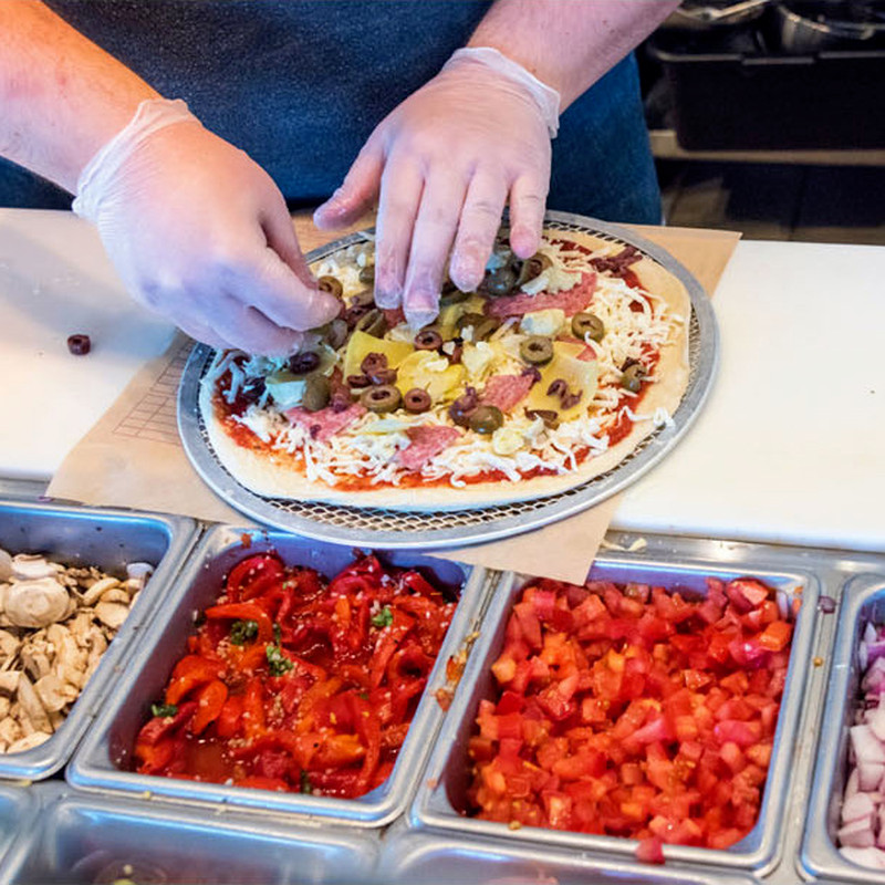 Aliuminio sutirštintos picos kepimo skardos tinklelis Virtuvės picos įrankis Picos grilio įrankis Picos tinklelio tinklelis Tinka kepimo formų priedai