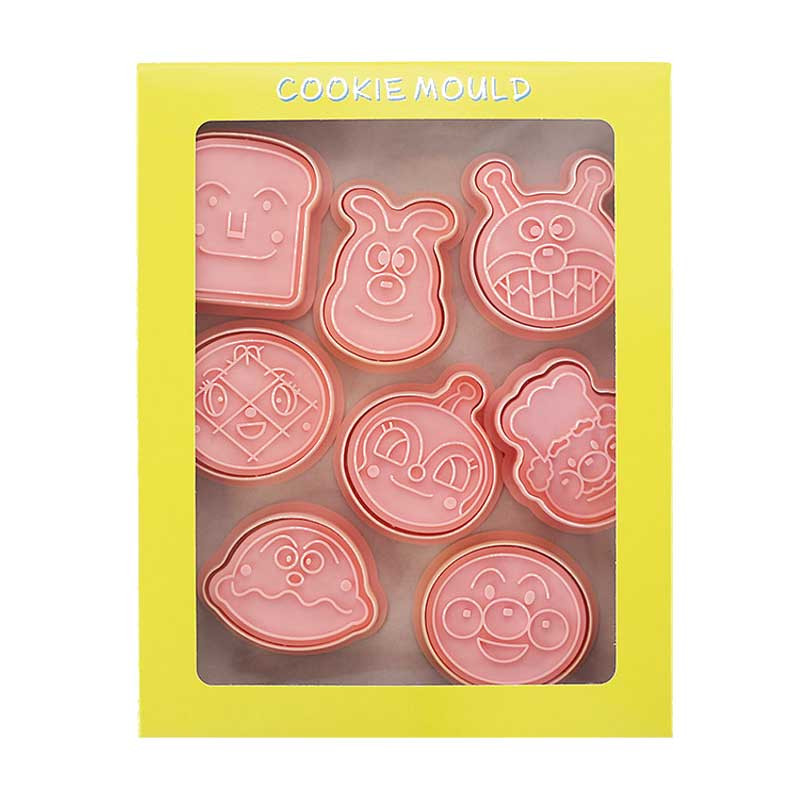 Anpanman 8 τεμαχίων σετ σχήματος Κόφτες μπισκότων Φοντάν Κόφτης Πλαστική φόρμα για μπισκότα DIY ζαχαροπλαστικής ζαχαροπλαστικής διακόσμησης ψησίματος Εργαλεία μαγειρέματος