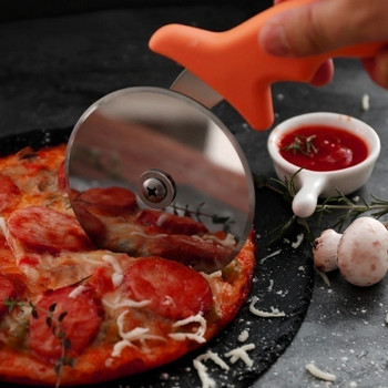 Резачка за пица Нож за пица Инструменти за пица Колела за пица Ножици от неръждаема стомана Пайове за пица Вафли Тесто за бисквити Инструмент за кухненска торта