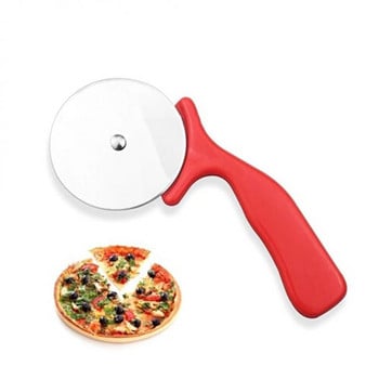 Резачка за пица Нож за пица Инструменти за пица Колела за пица Ножици от неръждаема стомана Пайове за пица Вафли Тесто за бисквити Инструмент за кухненска торта