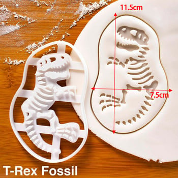 New Dinosaur Cookie Cutters Mold Dinosaur Biscuit Refassing Mold Sugarcraft Επιδόρπιο Φόρμα ψησίματος Κέικ Αξεσουάρ κουζίνας