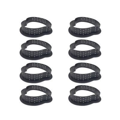 8 vnt. arba 6 vnt. putėsių apskritimo pjaustyklės dekoravimo įrankis prancūziško deserto „pasidaryk pats“ pyrago formelės perforuotas žiedas Nelipnus kepinių pyragas