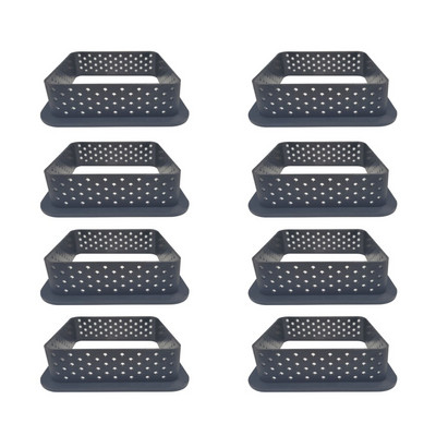 8 vnt. arba 6 vnt. putėsių apskritimo pjaustyklės dekoravimo įrankis prancūziško deserto „pasidaryk pats“ pyrago formelės perforuotas žiedas Nelipnus kepinių pyragas