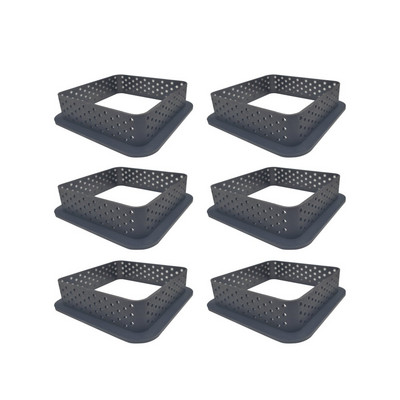 8 vnt. arba 6 vnt. putėsių apskritimo pjaustyklės dekoravimo įrankis prancūziško deserto „pasidaryk pats“ pyrago formelės perforuotas žiedas Nelipnus kepinių pyragas