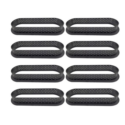 8 vnt. arba 6 vnt. putėsių apskritimo pjaustyklės dekoravimo įrankis prancūziško deserto „pasidaryk pats“ pyrago formelės perforuotas žiedas Nelipnus kepinių pyragas