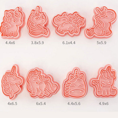 27 stiili Küpsiselõikurid Plastikust 3D dinosauruse kujuga multifilm Vajutatav biskviitvorm Küpsisetempel Köök Küpsetamine Kondiitritooted Küpsetusnõud