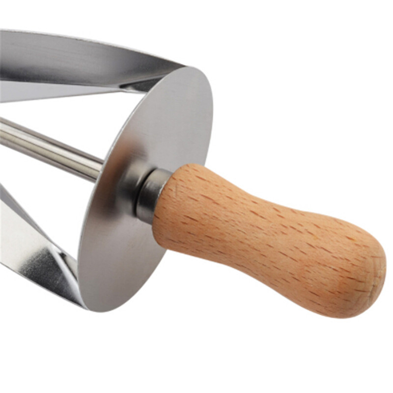 1vnt nerūdijančio plieno valcavimo pjaustytuvas kruasanų duonos tešlai gaminti.