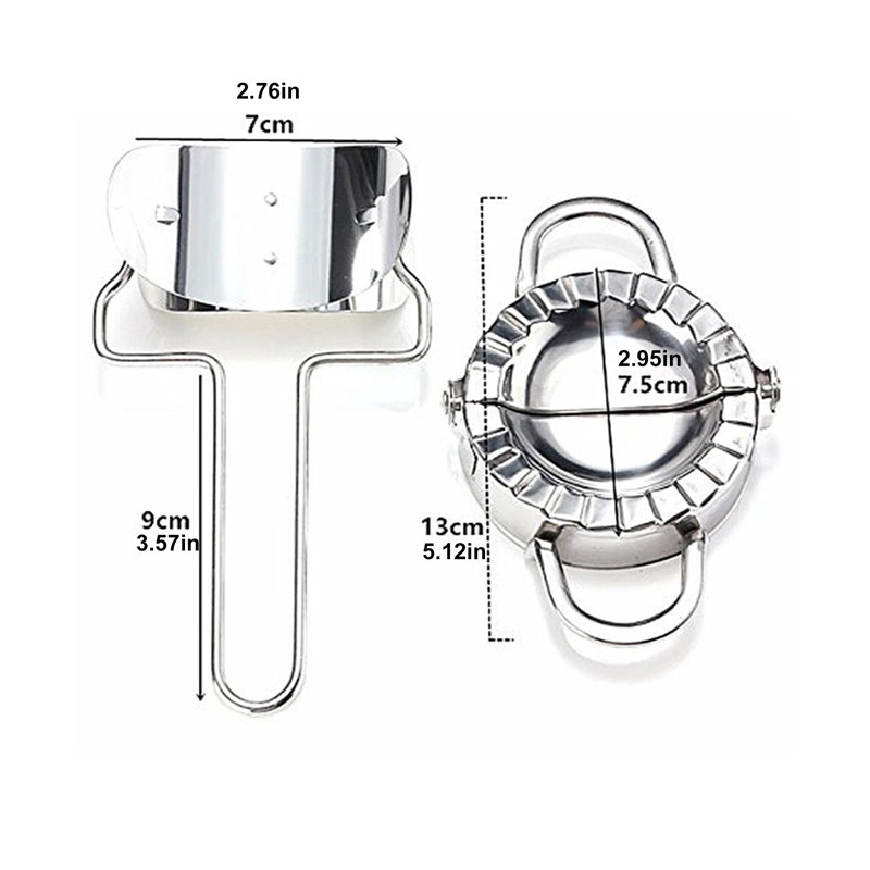 Buitiniai koldūnai 304 nerūdijančio plieno slėginiai koldūnai, odos formos, rankomis stumdomi koldūnai, virtuvės įrankiai