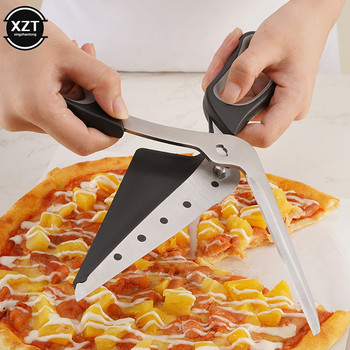 Pizza Scissors Ultra Sharp Αποσπώμενο από ανοξείδωτο ατσάλι Κόφτης πίτσας για κουζίνα Εργαλείο πίτσας 27cm Αντιολισθητική λαβή Pizza Shovel Bake