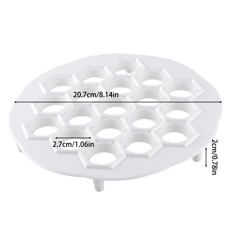 Virtuvės tešlos presas Raviolis formelių kūrimas kukulių formavimo mašina „pasidaryk pats“ kukulių gaminimo mašina, pelmenų formavimo makaronų forma, virtuvės įrankiai 19 skylių