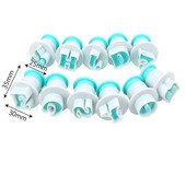 26 tähestiku numbrit Fondant koogi kaunistuskomplekt küpsise küpsisevormi trükkimine survejäätis lõikur vorm