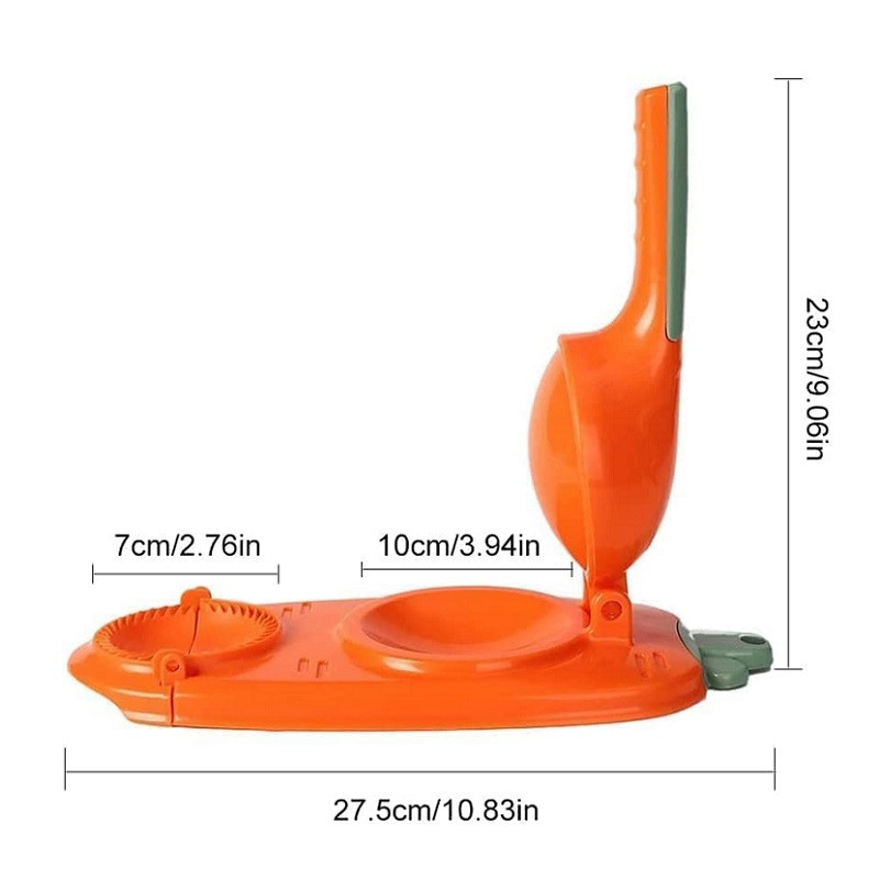2-ühes käsitsi pelmeenide pasta valmistamise tööriist Kaasaskantav pelmeeninaha artefakt DIY masinapakendite taignavormid köögiklimpide valmistamise tööriist