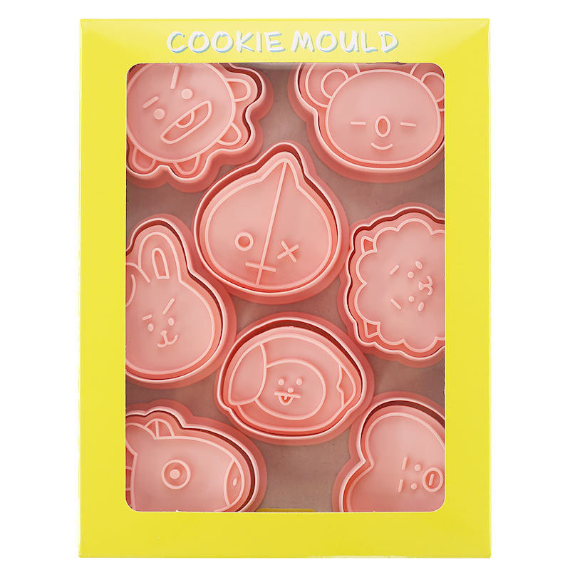 8 tk/komplekt Armsad küpsiselõikurid Plastikust 3D multifilm Vajutatav küpsisevorm Küpsisetempel Köök Küpsetamine Kondiitritooted Küpsetusnõud Tööriistad