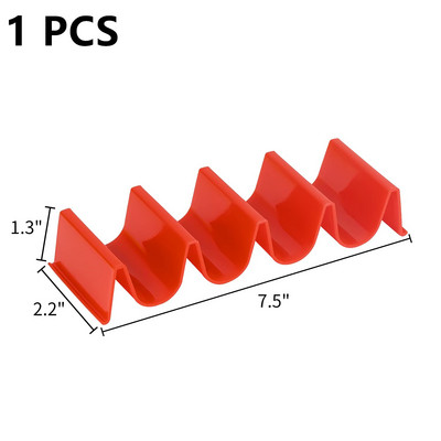 Mexikói tacos palacsinta polctartó tortilla hullám alakú tálcatartó műanyag színes pizzatekercs ételkijelző tartók konyhai eszköz