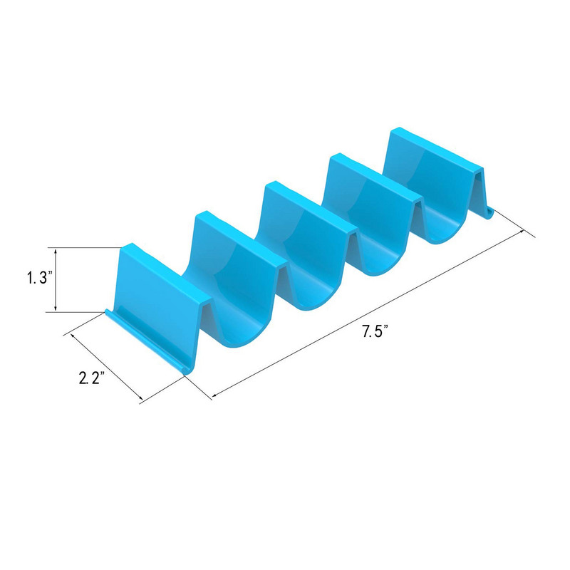 Mexikói tacos palacsinta polctartó tortilla hullám alakú tálcatartó műanyag színes pizzatekercs ételkijelző tartók konyhai eszköz