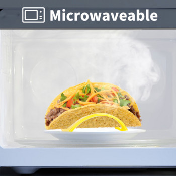 12 τμχ Taco Rack In Pie Tools Πλαστικό ανθεκτικό μεξικάνικο ράφι για τηγανίτες Δίσκος θήκη Taco Προστατευτικό για προμήθειες κουζίνας Θήκη για παλέτες τροφίμων