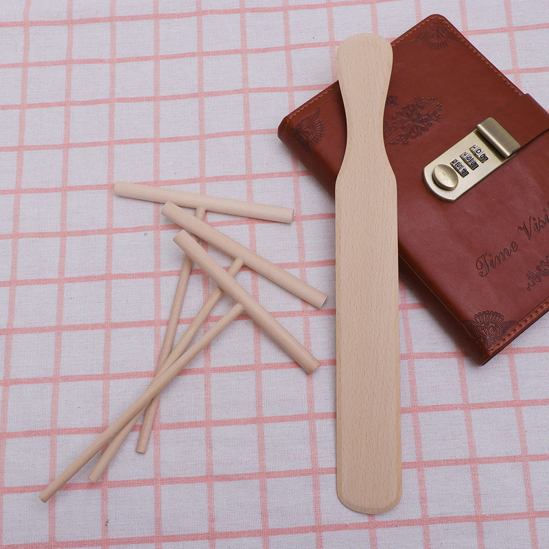 Разпределител за палачинки Машина за тесто Дървена шпатула T Инструменти Инструменти Разстилане на тесто Кухненска тортила Форма за палачинки Обръщач