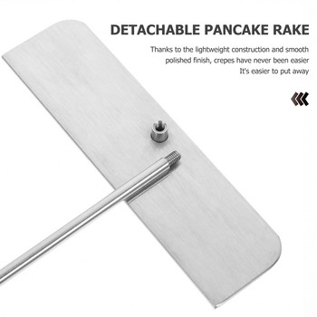 Εργαλείο απλώσεως κρέπας Batter Maker Pancake T Oil Crepes Stick Tortilla Targ Shape Dough Tools Spreading Spatula Metal Professional