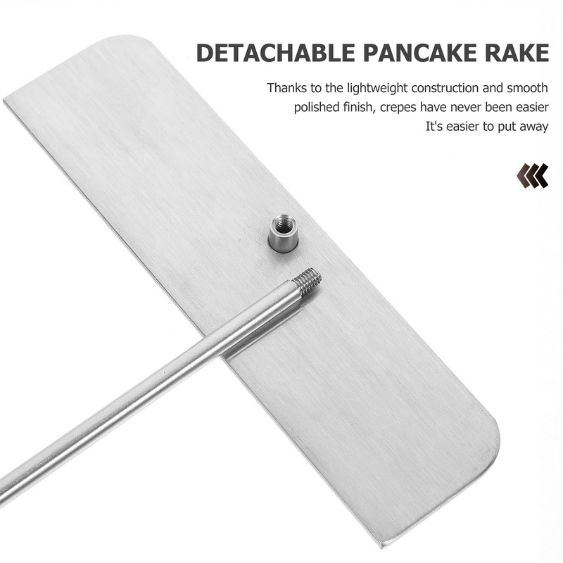Krepimäärija tööriist Taignavalmistaja pannkoogi T-õli kreppipulk Tortillapanni kujuga taignatööriistad määrimislabidas metallist professionaalne