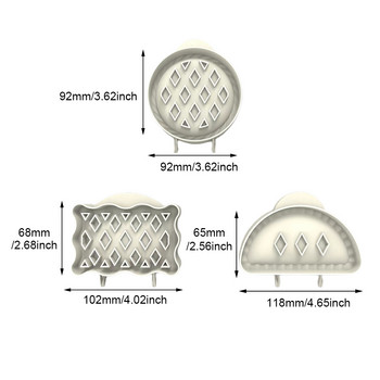 1 бр./3 бр. Преса за тесто Направи си сам Хелоуин ръчна форма за пай Кръгъл правоъгълник Домашна кухня Сладък мини полукръг Класическо парти за печене на бисквитки