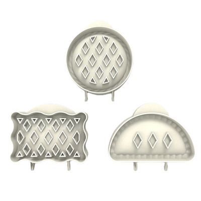 1 τμχ/3 τμχ Πρέσα ζύμης DIY Φόρμα χεριών αποκριάτικων πίτας Στρογγυλό Ορθογώνιο Σπίτι Κουζίνα Χαριτωμένο μίνι ημικύκλιο Classic Cookie Baking Party