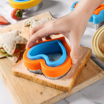 Sandwich Cutter Sealer Baking Cookie Cutter Φόρμα ψωμιού σε σχήμα δεινόσαυρου Φόρμα για σάντουιτς για παιδιά Παιδιά Bento Εργαλεία κουζίνας