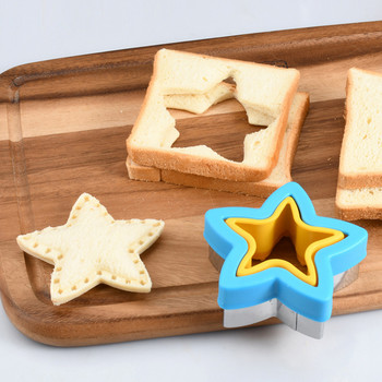 Sandwich Cutter Sealer Baking Cookie Cutter Φόρμα ψωμιού σε σχήμα δεινόσαυρου Φόρμα για σάντουιτς για παιδιά Παιδιά Bento Εργαλεία κουζίνας