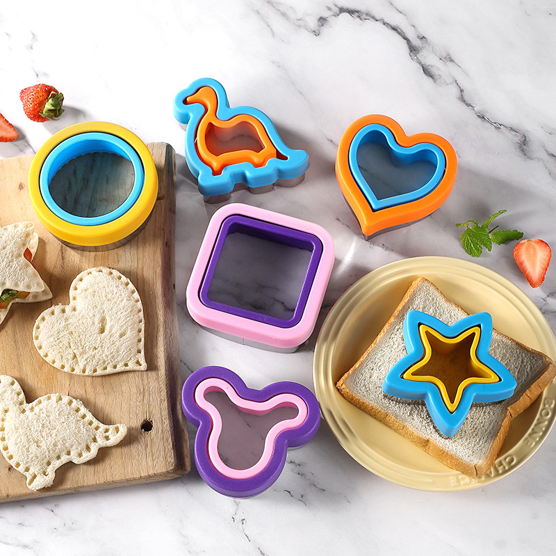 Sandwich Cutter Sealer Baking Cookie Cutter Φόρμα ψωμιού σε σχήμα δεινόσαυρου Φόρμα για σάντουιτς για παιδιά Παιδιά Bento Εργαλεία κουζίνας