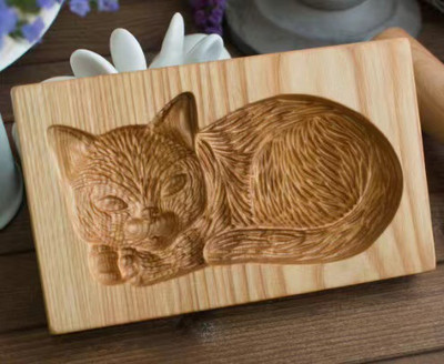 Πασχαλινά Χριστούγεννα 3D Ξύλινη φόρμα για μπισκότα Μελόψωμο Καλούπι σκαλιστή διακόσμηση Σφραγίδα ανάγλυφο χειροτεχνία διακόσμησης Εργαλεία ψησίματος M531