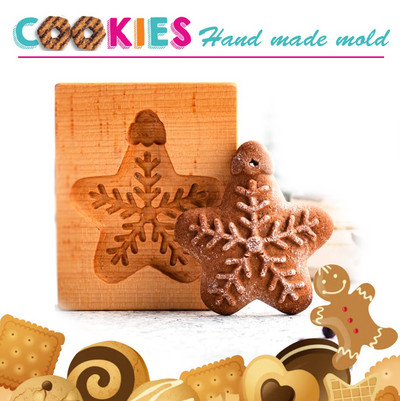 Πασχαλινά Χριστούγεννα 3D Ξύλινη φόρμα για μπισκότα Μελόψωμο Καλούπι σκαλιστή διακόσμηση Σφραγίδα ανάγλυφο χειροτεχνία διακόσμησης Εργαλεία ψησίματος M531