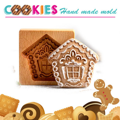 Πασχαλινά Χριστούγεννα 3D Ξύλινη φόρμα για μπισκότα Μελόψωμο Καλούπι σκαλιστή διακόσμηση Σφραγίδα ανάγλυφο χειροτεχνία διακόσμησης Εργαλεία ψησίματος M531