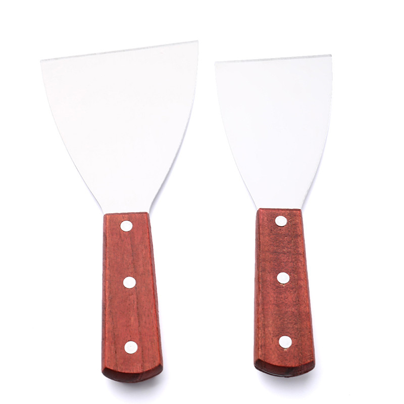 1 tk roostevabast terasest pitsalabidas puidust käepidemega spaatlitega taignalõikur kartulinuga praadkühvliga köögitööriistad
