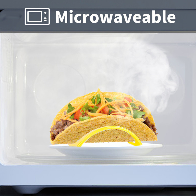 12 vnt tortilijos suktinukų stovas spalvingas taco lukšto plastikinis laikiklis sumuštinių duonos vitrinos stovas lėkštės maisto laikiklis virtuvės reikmenys